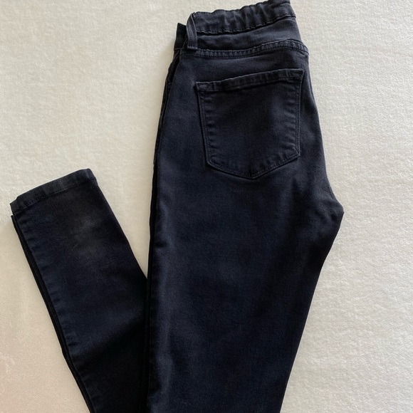 Solid Black High Waist Skinny Jeans - Picture 2 of 6